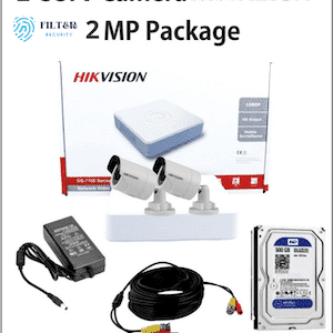 Hikvision 2mp 2 cameras package