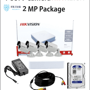 Hikvision 2mp 4 cameras package