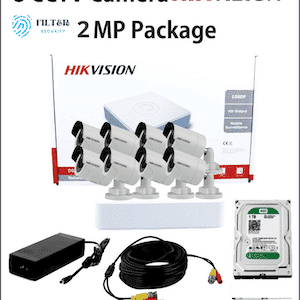 Hikvision 2mp 8 cameras package